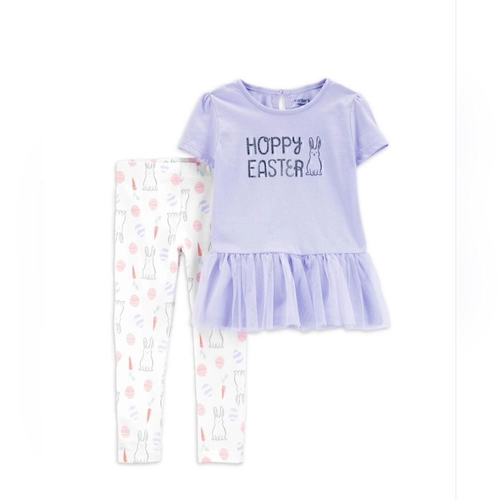 Nwt Carter's Child of Mine Toddler Girl Easter Outfit Set, 2-Piece, Size 4T